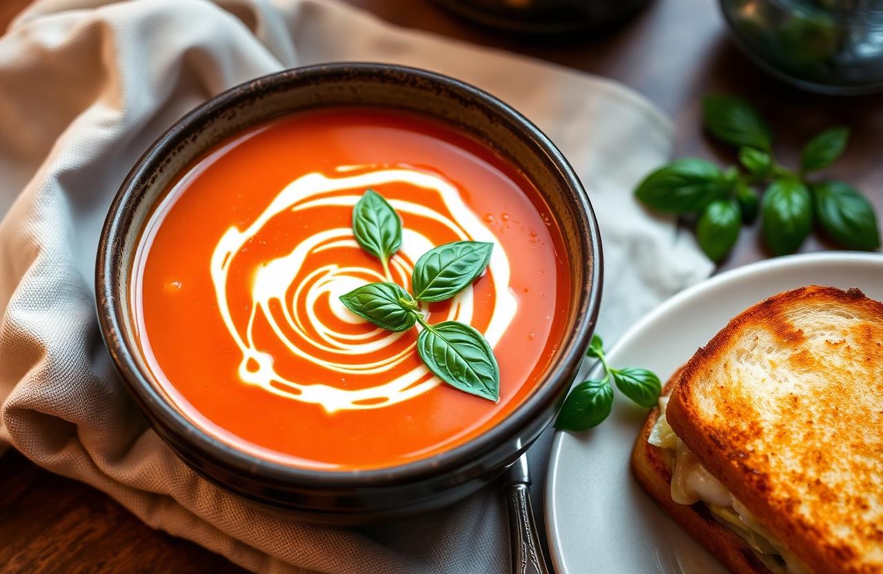 Roasted Tomato Basil Soup